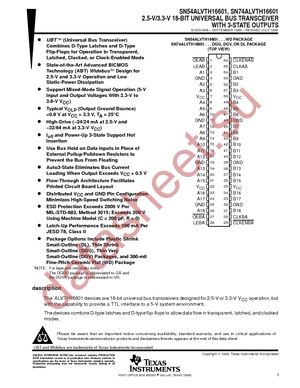 74ALVTH16601DLRG4 datasheet  